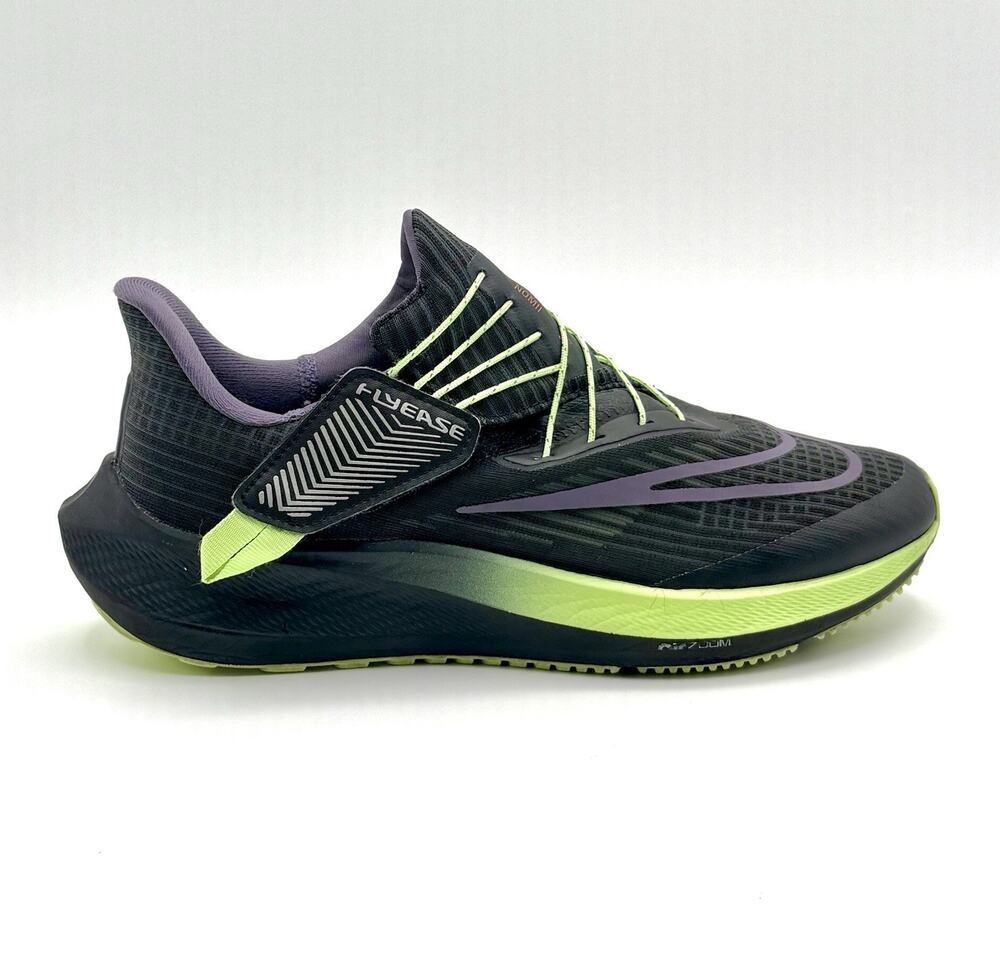 Nike Air Zoom Pegasus FlyEase Custom "By You" Women's Size 8 Purple/Black/Volt